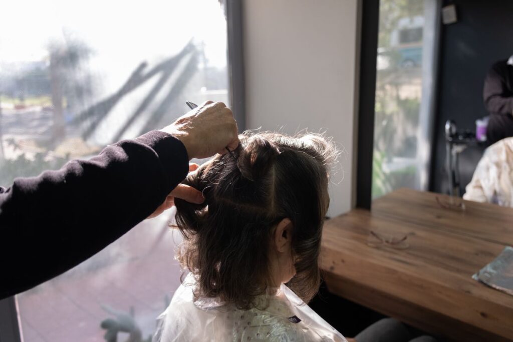 custom lighting/balayage
